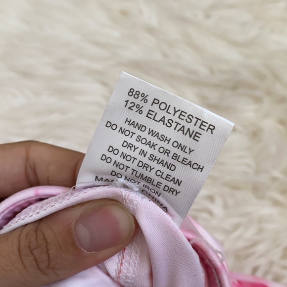 Bright Pink and Purple Yoga Floral Wrap Leg Active Leggings - Picture 6 of 6